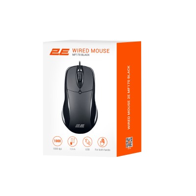 Миша 2E MF170, USB-A, чорний (2E-MF170UB)