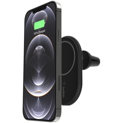 Автомобільний тримач смартфона Belkin Wireless Magnetic Qi (WIC004BTBK-NC) чорний Автомобільний тримач смартфона Belkin Wireless Magnetic Qi (WIC004BTBK-NC) чорний