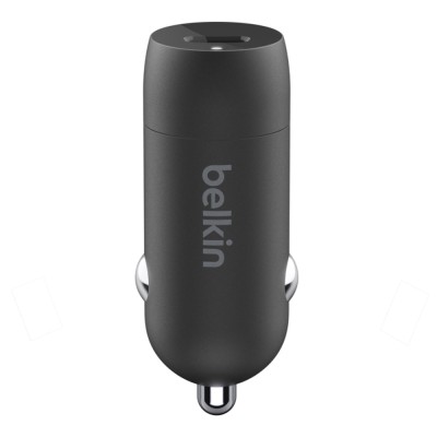 Зарядний пристрій автомобільний Belkin 30Вт USB-C PD PPS, кабель USB-C > USB-C, 1м, чорний (CCA004BT1MBK-B6)