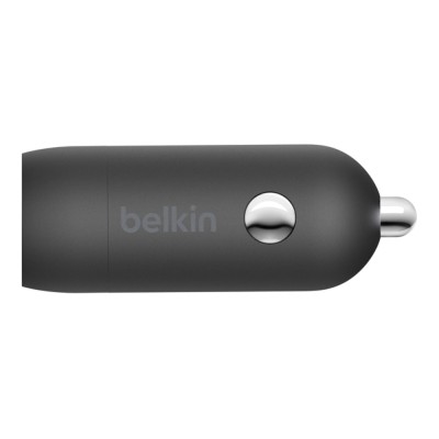 Зарядний пристрій автомобільний Belkin 30Вт USB-C PD PPS, кабель USB-C > USB-C, 1м, чорний (CCA004BT1MBK-B6)