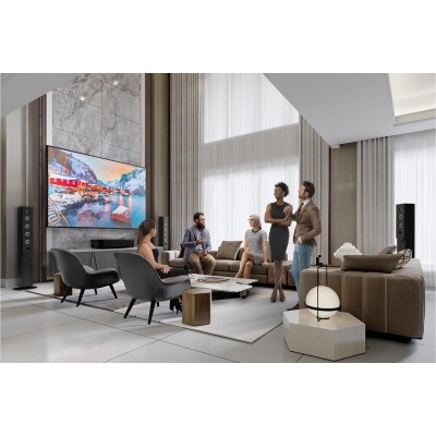 Проєктор ультракороткофокусный Epson EH-QS100B UHD, 4500 lm, LASER, 0.16,  чорний