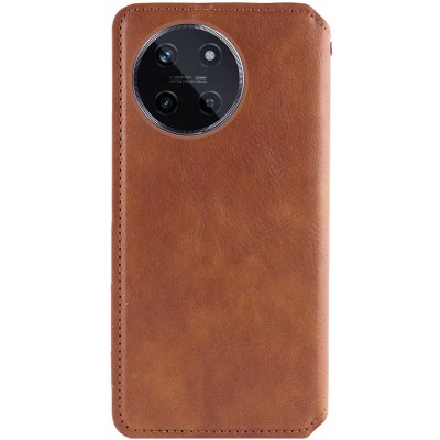 Шкіряний чохол-книжка GETMAN Cubic (PU) для Realme 11 4G Коричневий