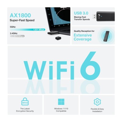 Бездротовий USB адаптер, Archer TX20U TP-LINK Бездротовий USB адаптер, Archer TX20U TP-LINK