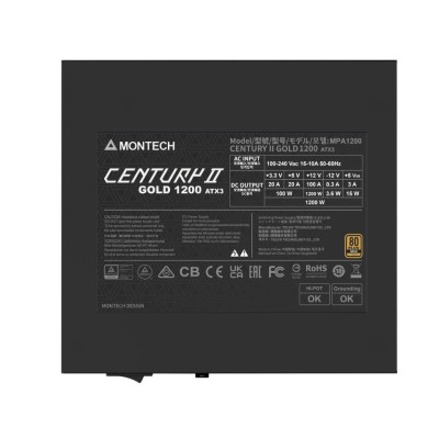 Блок живлення ATX 1200W CENTURY II 1200 MONTECH Блок живлення ATX 1200W CENTURY II 1200 MONTECH