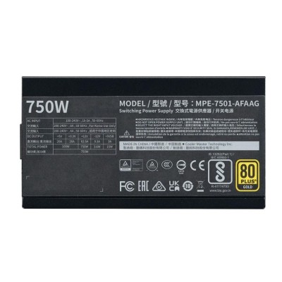 Блок живлення ATX 750W MPE-7501-AFAAG-3 COOLER MASTER Блок живлення ATX 750W MPE-7501-AFAAG-3 COOLER MASTER