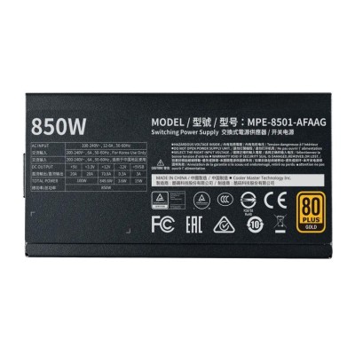 Блок живлення ATX 850W MPE-8501-AFAAG COOLER MASTER Блок живлення ATX 850W MPE-8501-AFAAG COOLER MASTER