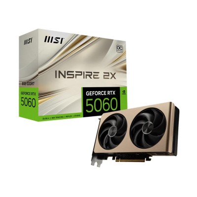 Відеокарта PCIE16 RTX5060 8GB GDDR7 RTX5060 8G INSPIRE 2X OC MSI Відеокарта PCIE16 RTX5060 8GB GDDR7 RTX5060 8G INSPIRE 2X OC MSI