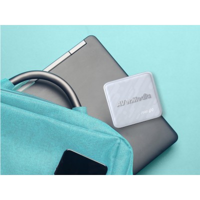 Зарядний пристрій AVerMedia GC313 CORE GO 100Вт 2хUSB-С, 1хUSB-A, 1xHDMI, білий