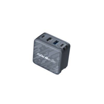 Зарядний пристрій AVerMedia GC313 CORE GO 100Вт 2хUSB-С, 1хUSB-A, 1xHDMI, чорний
