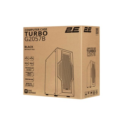 Корпус 2E GAMING Turbo G2057B без БЖ 2xUSB3.0, 1xUSB2.0, 1x200мм, ARGB, 3x120мм ARGB, VGA 345мм, LCS ready, HUB, TG Side Panel, Корпус 2E GAMING Turbo G2057B без БЖ 2xUSB3.0, 1xUSB2.0, 1x200мм, ARGB, 3x120мм ARGB, VGA 345мм, LCS ready, HUB, TG Side Panel,