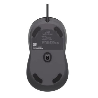 Маніпулятор миша дротова LOGITECH Signature M520 Wired Mouse for Business - GRAPHITE - USB - N/A - EMEA28i-935 - USB-C