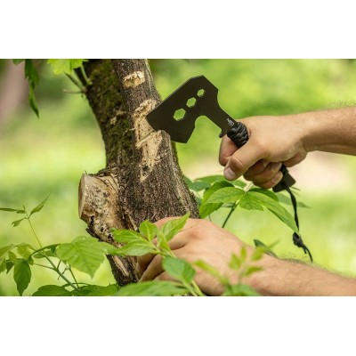 Сокира універсальна Neo Tools руків'я сталеве з паракордом 3 отвори для відкручування гвинтів M10 M13 M16 26см 266г нейлоновий ч