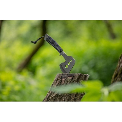 Сокира універсальна Neo Tools руків'я сталеве з паракордом 3 отвори для відкручування гвинтів M10 M13 M16 26см 266г нейлоновий ч