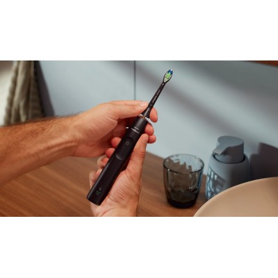 Щітка зубна електр. Philips, Sonicare 5300 Series, 62т. колив/хв, насадок-1, чорний (HX7101/01)