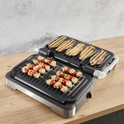 Гриль Tefal прижимний OptiGrill 4in1 XL 2200Вт, темп. режимів-4, з`ємні пластини, форма для випічки, метал (GC784D30)