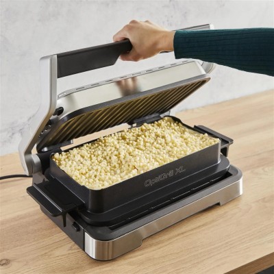 Гриль Tefal прижимний OptiGrill 4in1 XL 2200Вт, темп. режимів-4, з`ємні пластини, форма для випічки, метал (GC784D30)