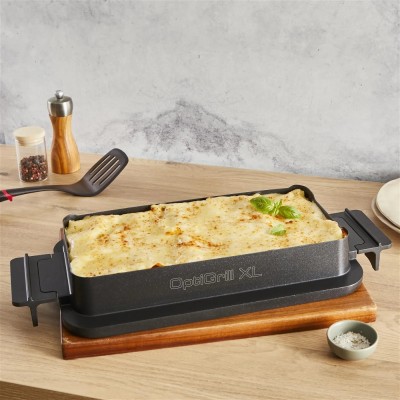 Гриль Tefal прижимний OptiGrill 4in1 XL 2200Вт, темп. режимів-4, з`ємні пластини, форма для випічки, метал (GC784D30)