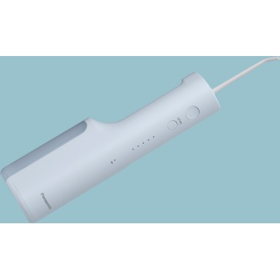 Іригатор Panasonic портативний, чаша 200 мл, Li-ion аккум. в компл., 2 насадки, світло блакитний