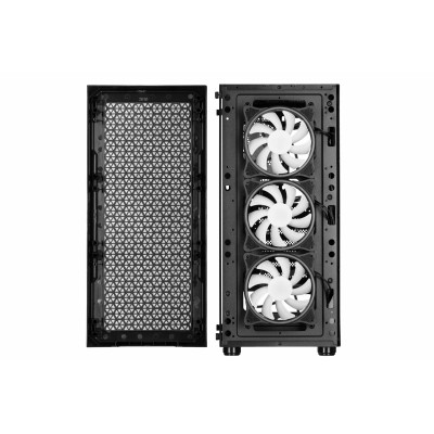 Корпус 2E GAMING Hexagon G338 без БЖ 2xUSB3.0, 1xUSBType-C, 3x120мм ARGB, 1x120мм, VGA 330мм, LCS ready, HUB, TG Side Panel, ATX