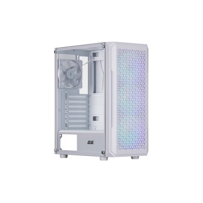Корпус 2E GAMING Hexagon G338W без БЖ 2xUSB3.0, 1xUSBType-C, 3x120мм ARGB, 1x120мм, VGA 330мм, LCS ready, HUB, TG Side Panel, AT