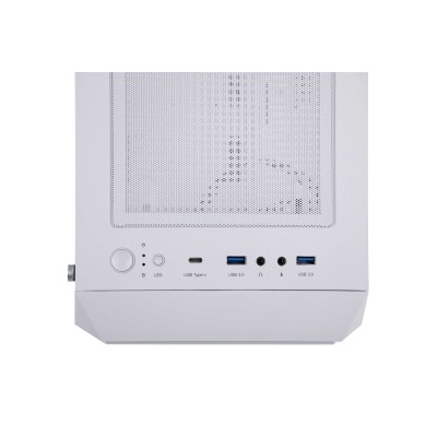 Корпус 2E GAMING Hexagon G338W без БЖ 2xUSB3.0, 1xUSBType-C, 3x120мм ARGB, 1x120мм, VGA 330мм, LCS ready, HUB, TG Side Panel, AT