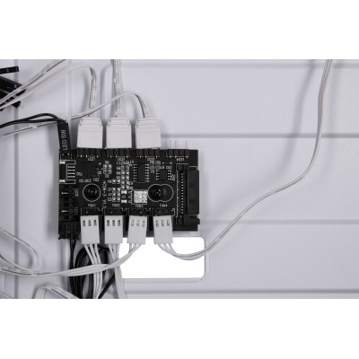 Корпус 2E GAMING Hexagon G338W без БЖ 2xUSB3.0, 1xUSBType-C, 3x120мм ARGB, 1x120мм, VGA 330мм, LCS ready, HUB, TG Side Panel, AT