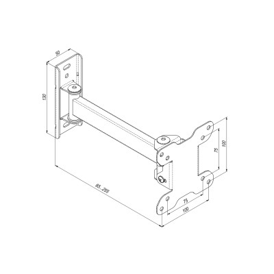 Кріплення ТВ поворотне Simpler 12ET 18-28"