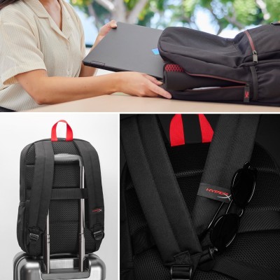 Рюкзак HyperX, Delta 16", чорний-червоний (8C524AA) Рюкзак HyperX, Delta 16", чорний-червоний (8C524AA)