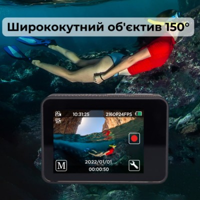 Екшн-камера AIRON Набір для блогера 12 в 1: екшн-камера ProCam 7 Black з аксесуарами