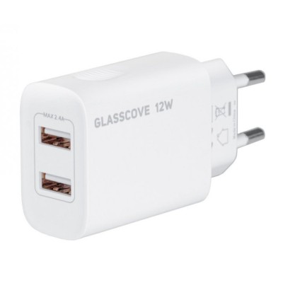 Зарядний Пристрій Glasscove 12W 2-Port USB (TC-012A)