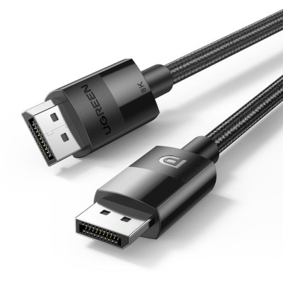 Кабель UGREEN DP114 DP 1.4 Male To Male Plastic Case Braided Cable 1.5m Black (80391) Кабель UGREEN DP114 DP 1.4 Male To Male Plastic Case Braided Cable 1.5m Black (80391)