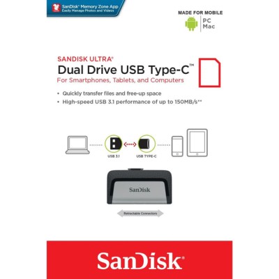 Флеш-пам'ять (накопичувач USB) USB-C 64GB SDDDC2-064G-G46 SANDISK