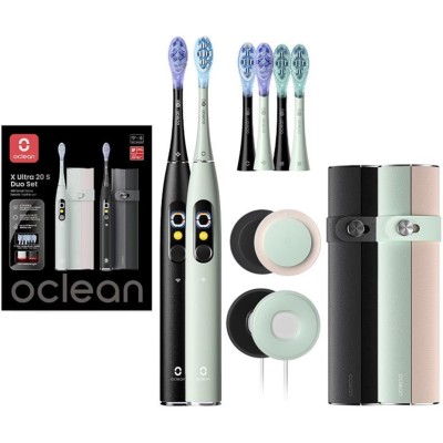 Електрична зубна щітка Oclean X Ultra 20 S Duo Set Green+Black