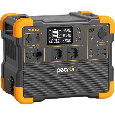Зарядна станція Pecron E1500LFP - 1536Wh/AC 2200W/100W 1xPD/4xUSB/1xCar/Qi/UPS/MPPT