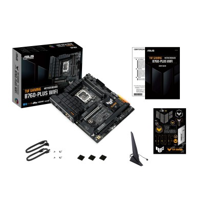 Материнcька плата ASUS TUF GAMING B760-PLUS WIFI s1700 B760 4xDDR5 M.2 HDMI DP Wi-Fi BT ATX (90MB1ER0-M1EAY0)