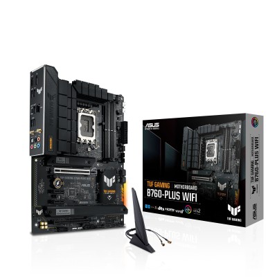 Материнcька плата ASUS TUF GAMING B760-PLUS WIFI s1700 B760 4xDDR5 M.2 HDMI DP Wi-Fi BT ATX (90MB1ER0-M1EAY0)