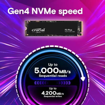 Накопичувач SSD Crucial M.2 4TB PCIe 4.0 P3 Plus (CT4000P3PSSD8)