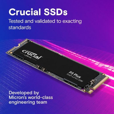 Накопичувач SSD Crucial M.2 4TB PCIe 4.0 P3 Plus (CT4000P3PSSD8)