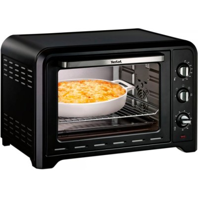 Піч електрична Tefal Optimo, 39л, 2000Вт, механіч., гриль, конвенція, підсвітка всередині, чорна (OF484811)