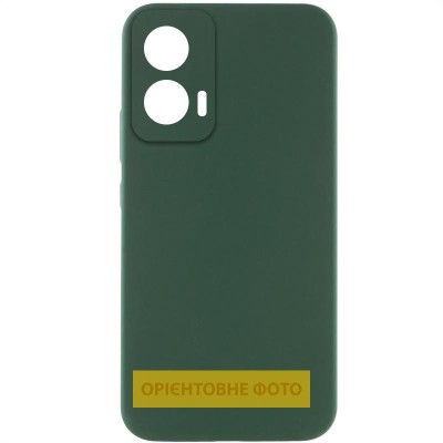 Чохол Silicone Cover Lakshmi Full Camera (AAA) для Motorola Moto G75 5G Зелений / Cyprus Green
