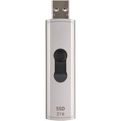 ssd зовнішній TRANSCEND 2TB ESD320A, USB 10Gbps, Type-A, Silver комп'ютерний запам'ятовувальний пристрій