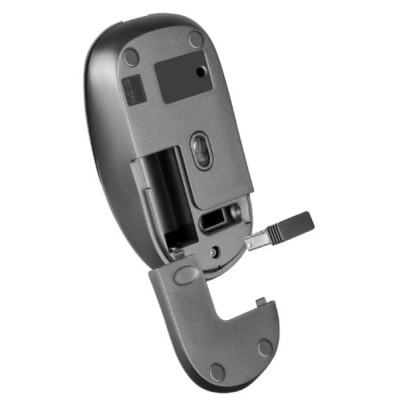 Миша DEFENDER (52993) Wave MM-995, 4D, 800-1600dpi, GRAY, wireless, silent