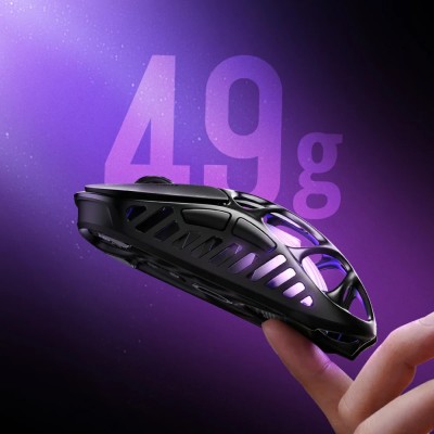 Миша GravaStar Mercury X Pro, 8K, BT/WL/USB-A, RGB, чорний Миша GravaStar Mercury X Pro, 8K, BT/WL/USB-A, RGB, чорний