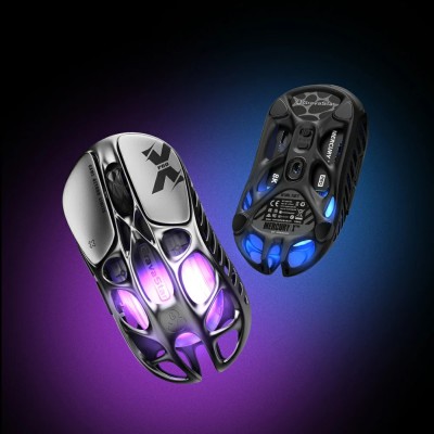 Миша GravaStar Mercury X Pro, 8K, BT/WL/USB-A, RGB, чорний Миша GravaStar Mercury X Pro, 8K, BT/WL/USB-A, RGB, чорний