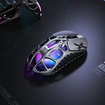 Миша GravaStar Mercury X, BT/WL/USB-A, RGB, сірий Миша GravaStar Mercury X, BT/WL/USB-A, RGB, сірий