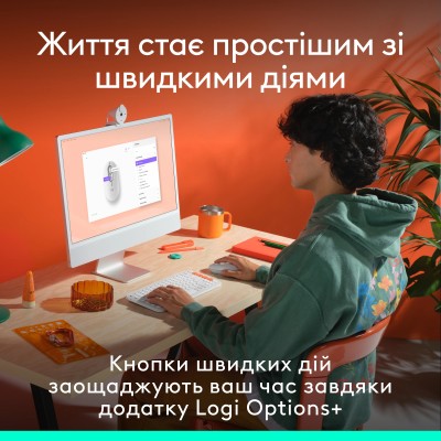 Миша LOGITECH POP with emoji - OFF-WHITE (L910-007411)