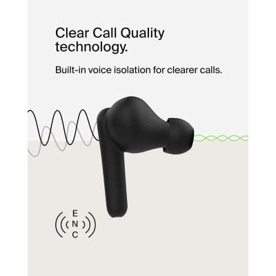 Навушники TWS Belkin Soundform Rhythm True Wireless (AUC012BTBK) чорний