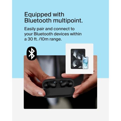 Навушники TWS Belkin Soundform Rhythm True Wireless (AUC012BTBK) чорний