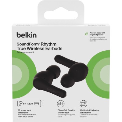 Навушники TWS Belkin Soundform Rhythm True Wireless (AUC012BTBK) чорний