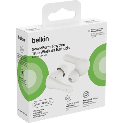 Навушники TWS Belkin Soundform Rhythm True Wireless (AUC012BTWH) білий